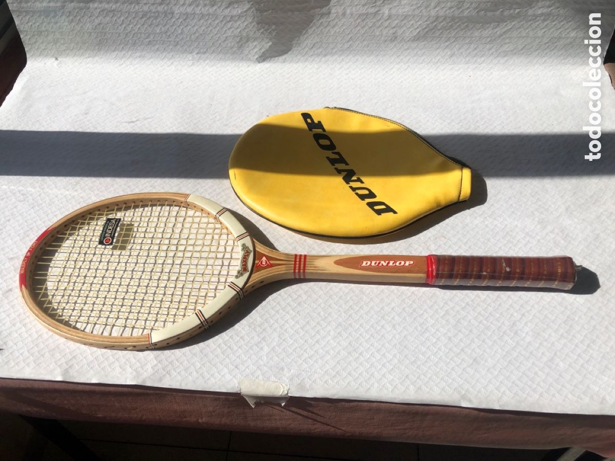 Coleccionismo deportivo: Antigua raqueta tenis de madera DUNLOP MAXPLY FORT JAMAS USADA