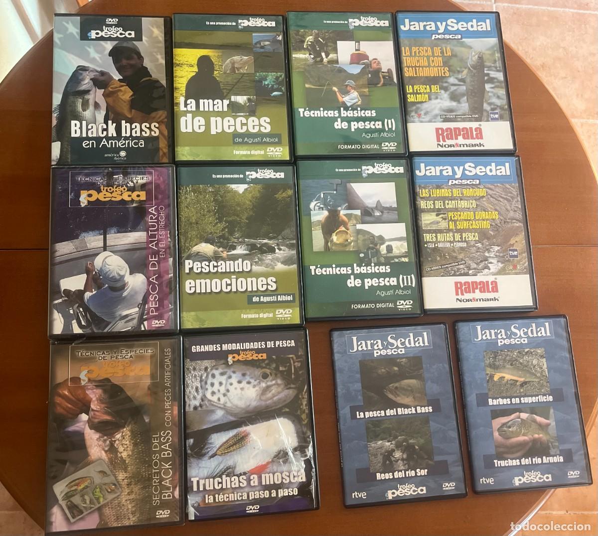 Coleccionismo deportivo: 12 DVD&acute;s Pesca. Todos o sueltos
