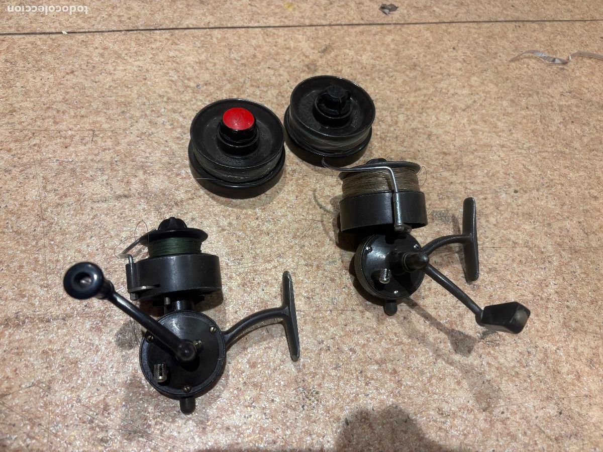Coleccionismo deportivo: Carretes de pesca Sagarra y recambios