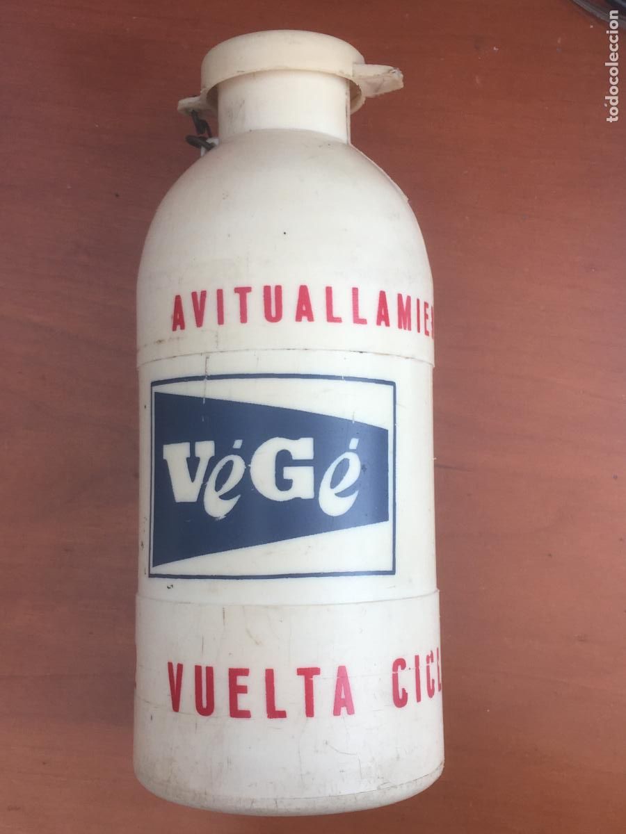 Collectionnisme sportif: bidon botella ciclismo vege vuelta ciclista a espa&ntilde;a 1962 original muy buen estado de plastico