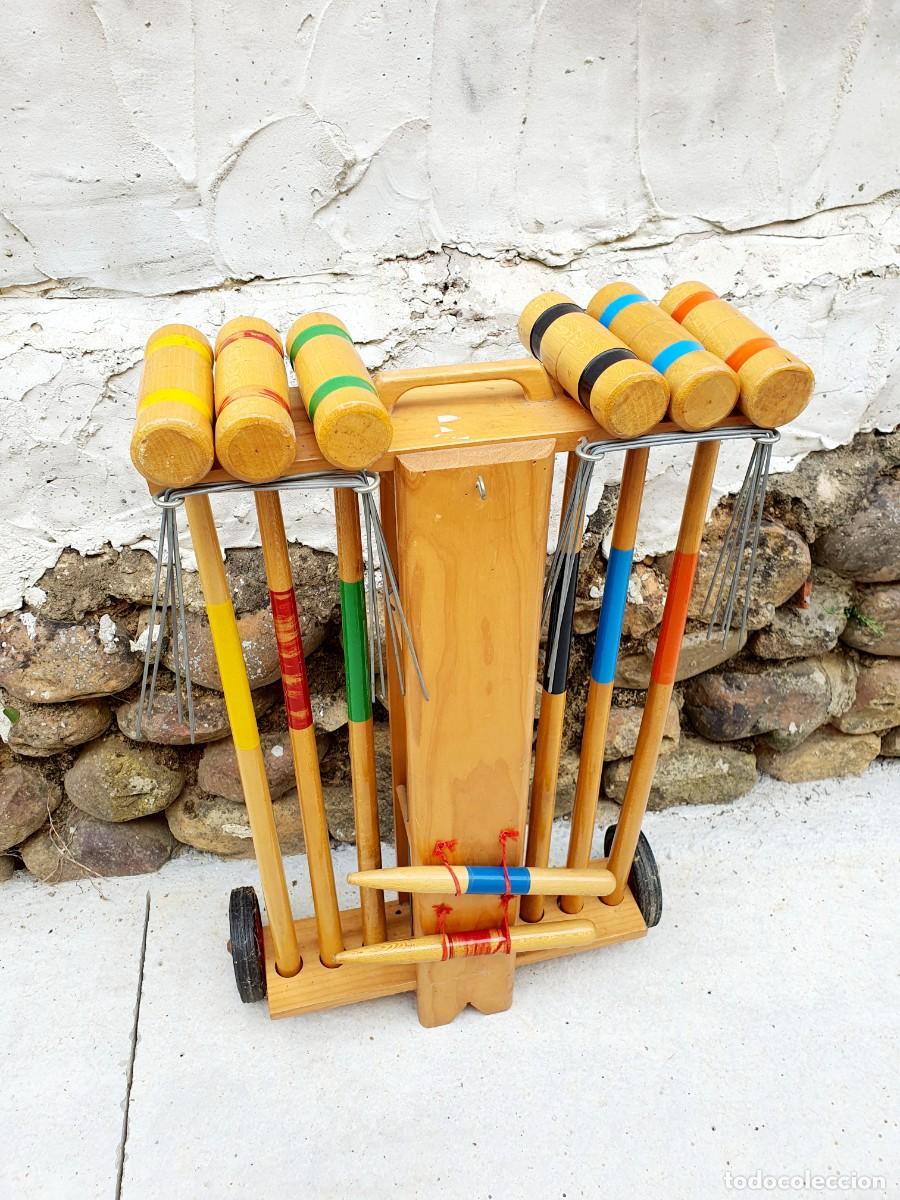 Coleccionismo deportivo: Juego de croquet, a&ntilde;os 60.
