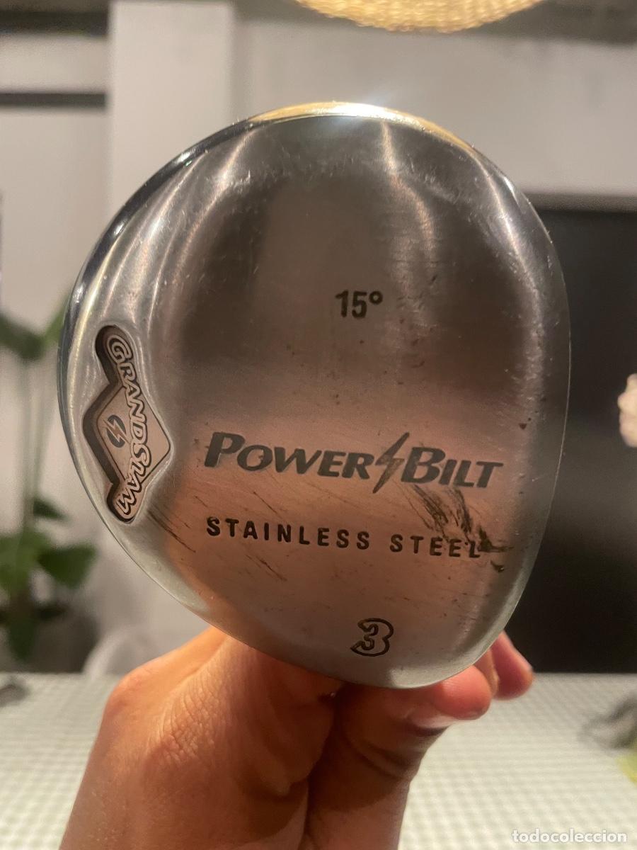 Coleccionismo deportivo: Palo de Golf Madera 3 PowerBilt Grand Slam 15&deg; - Stainless Steel