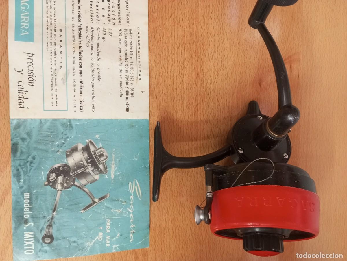 Coleccionismo deportivo: carrete pesca con accesorios