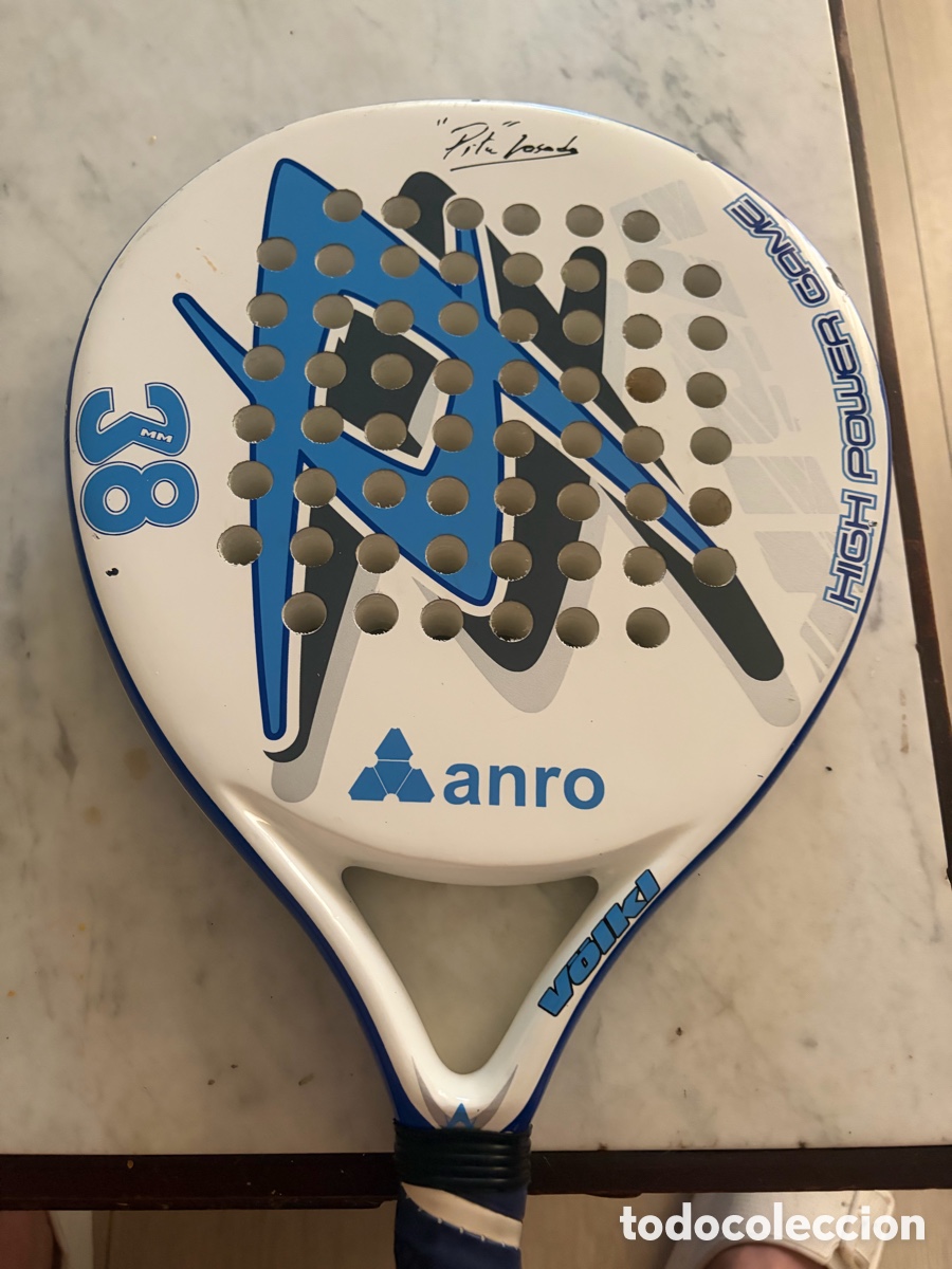 Coleccionismo deportivo: Pala Vibor-A High Power Goma 38 mm firmada por Pitu Losada &ndash; Coleccionismo P&aacute;del
