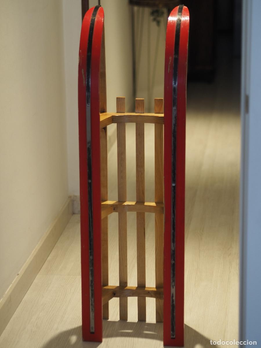 Collectionnisme sportif: Trineo retro a&ntilde;os 50 - Madera y metal - Vintage