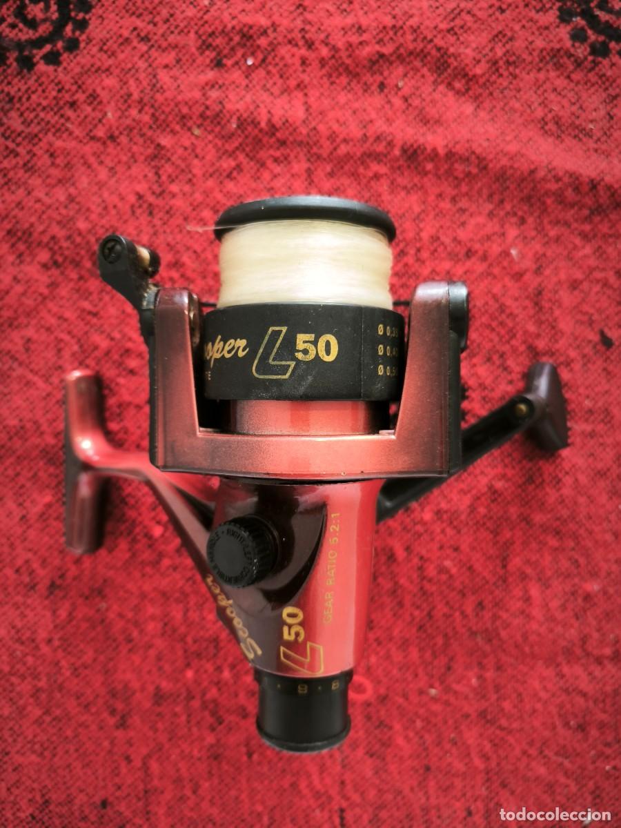 Coleccionismo deportivo: Carrete De Pesca Grauvell Scooper Graphite 50 &ndash; Spinning Con Sedal Incluido