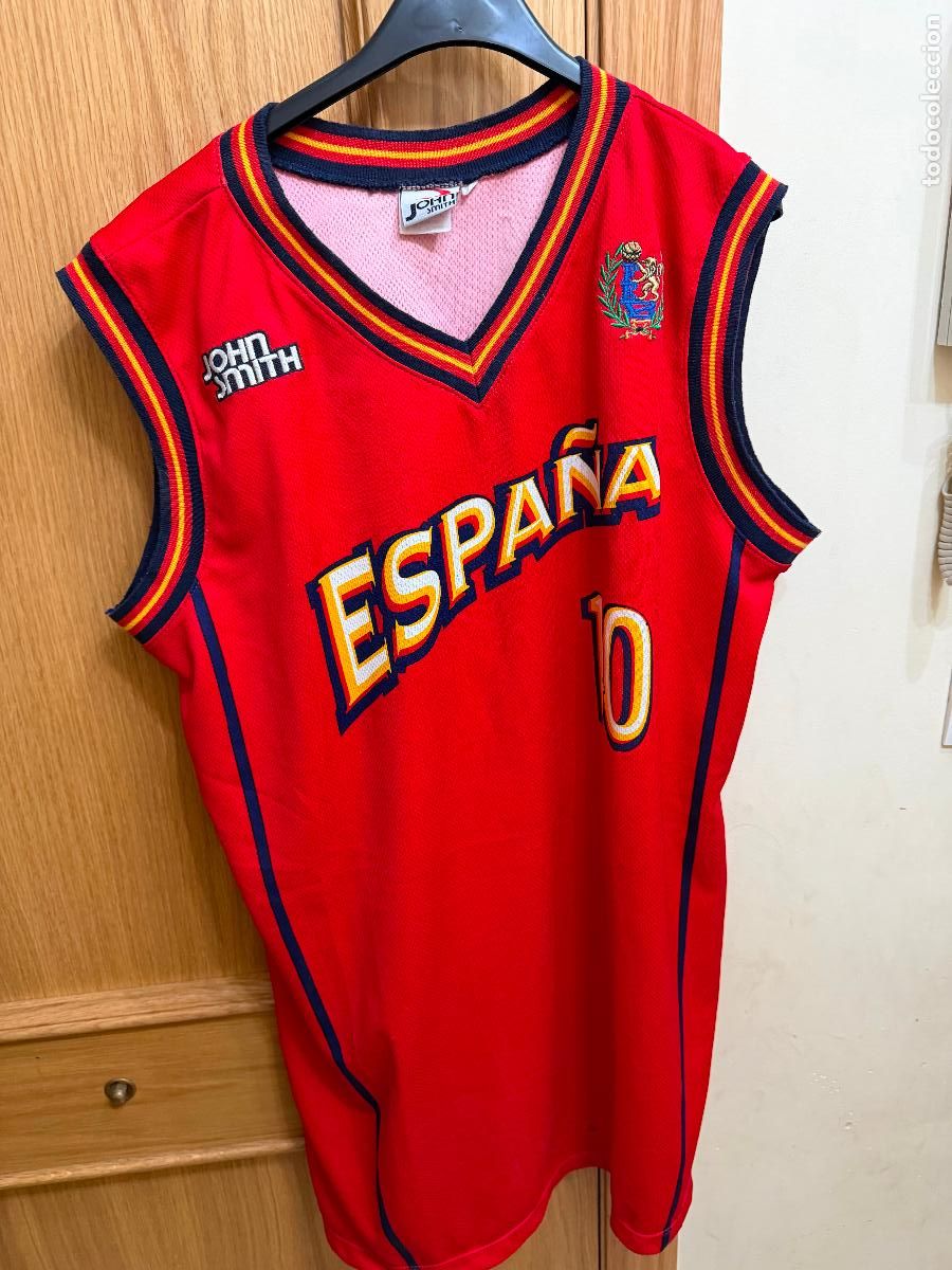 Coleccionismo deportivo: Camiseta de baloncesto Espa&ntilde;a n.10