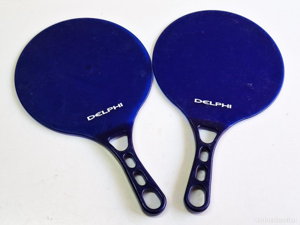 Coleccionismo deportivo: DOS PALAS DE PADEL, PING PONG U OTRO DE PLASTICO DURO PESADAS - 34.CM LARGO