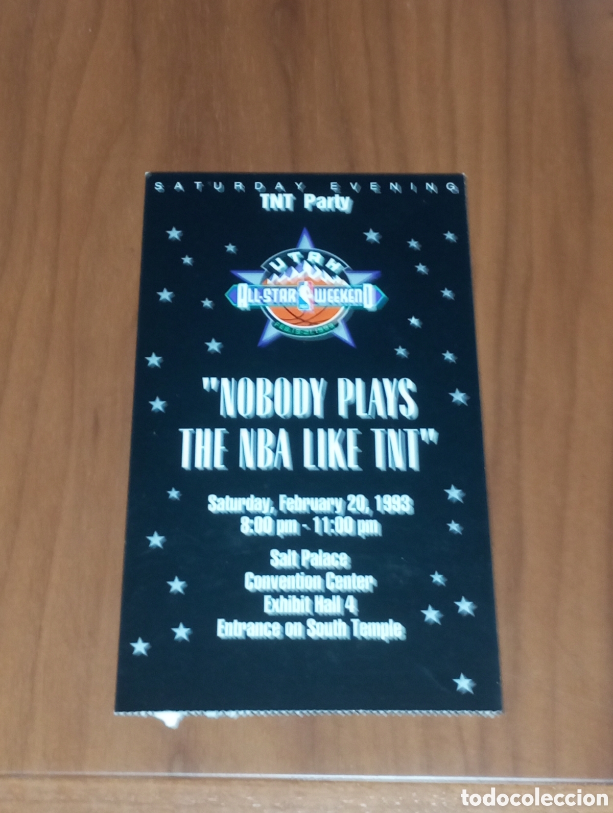 Coleccionismo deportivo: ENTRADA NBA ALL STAR 1993 UTAH TNT PARTY