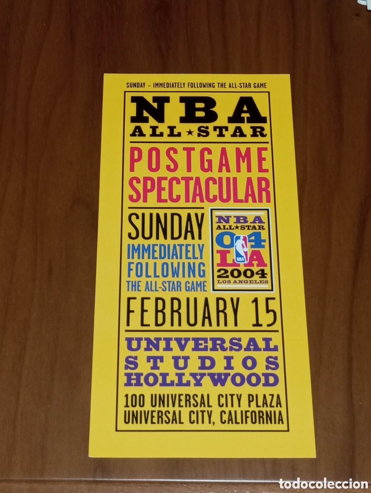 Coleccionismo deportivo: ENTRADA NBA ALL STAR LOS ANGELES 2004 POSTGAME