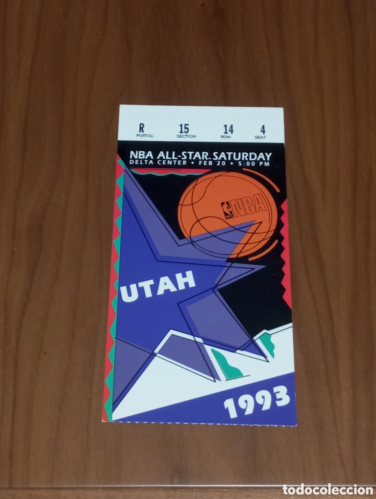 Coleccionismo deportivo: ENTRADA ENTERA NBA ALL STAR SATURDAY 1993 UTAH