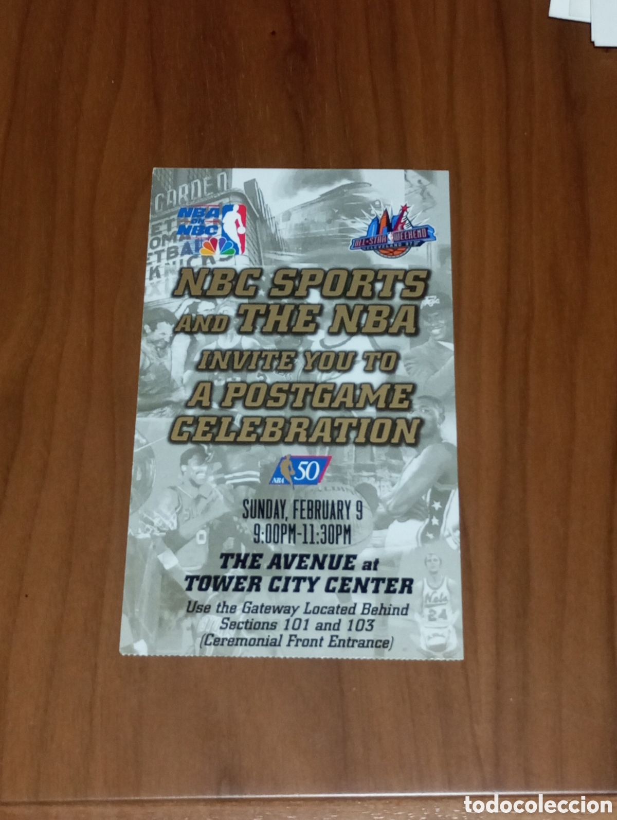 Coleccionismo deportivo: ENTRADA NBA ALL STAR 1997 CLEVELAND POSTGAME CELEBRATION