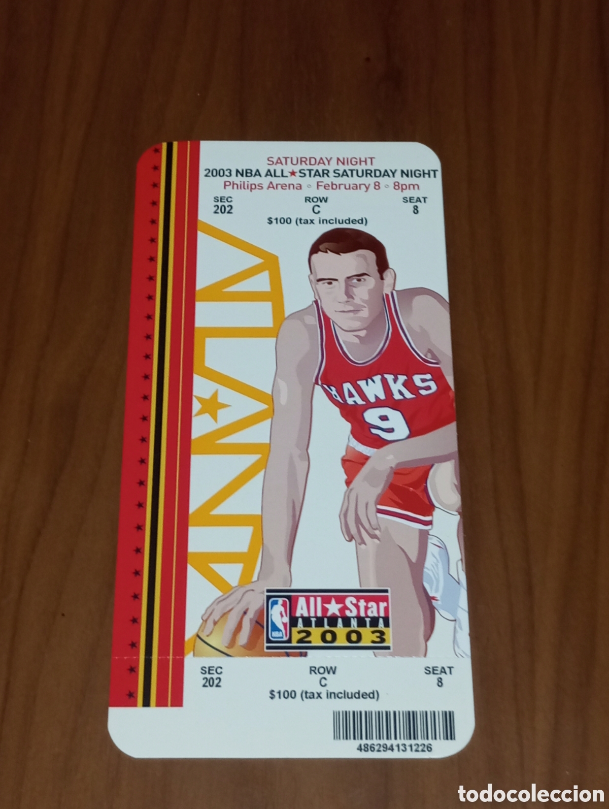 Coleccionismo deportivo: ENTRADA ENTERA NBA ALL STAR SATURDAY NIGHT 2003 ATLANTA SLAM DUNK