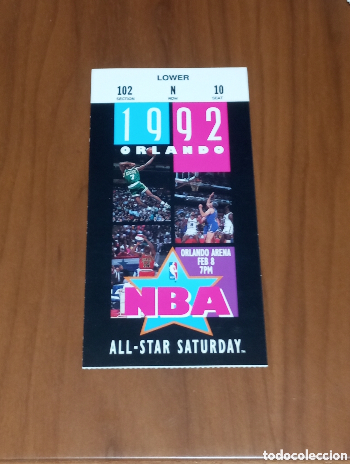 Coleccionismo deportivo: ENTRADA NBA ALL STAR SATURDAY 1992 ORLANDO