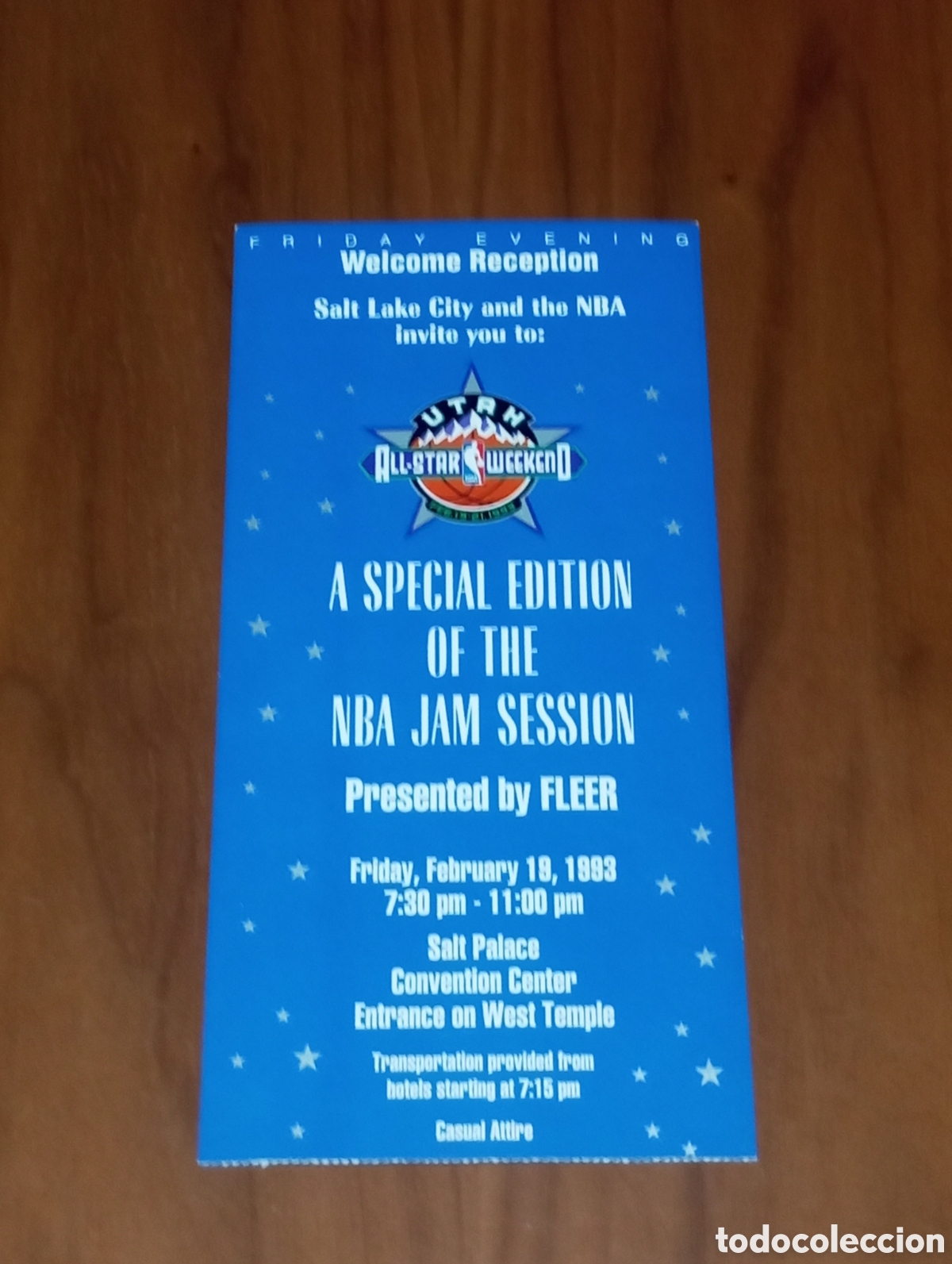 Coleccionismo deportivo: ENTRADA NBA ALL STAR JAM SESSION 1993 UTAH