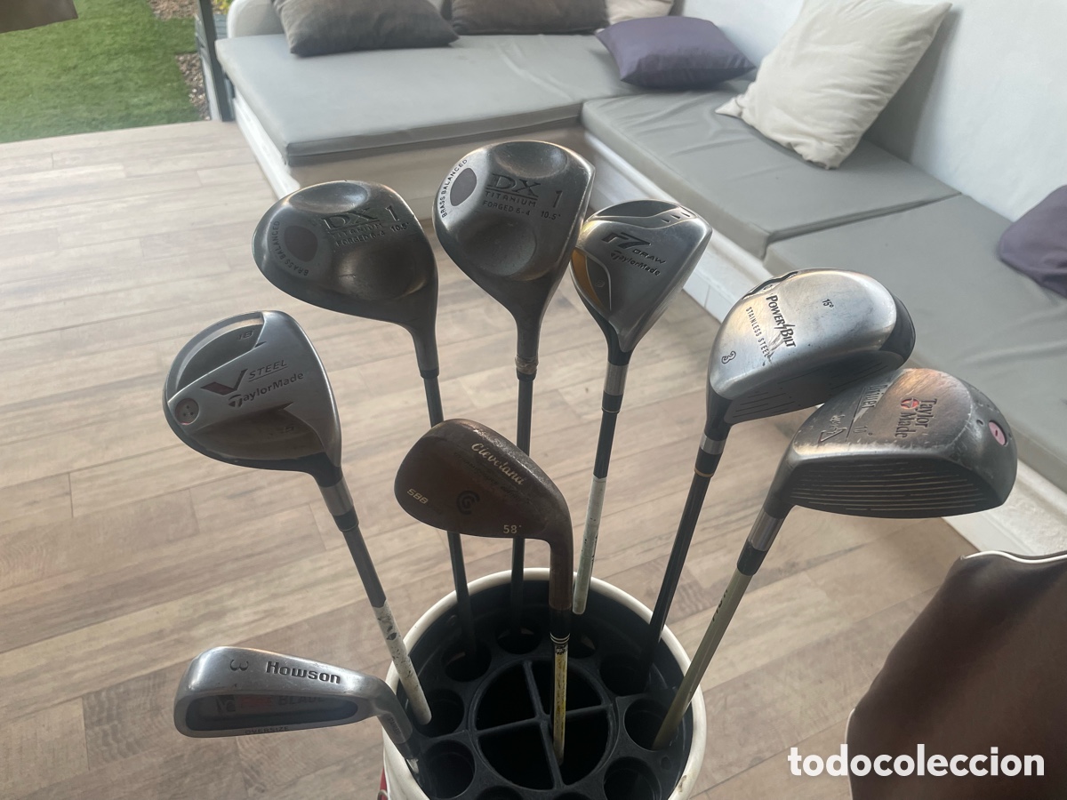 Coleccionismo deportivo: Lote 8 Palos de Golf, TaylorMade y Cleveland etc..