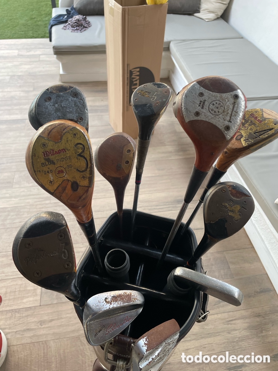 Coleccionismo deportivo: 11 palos de golf ( 8 de madera i 3 de metal)