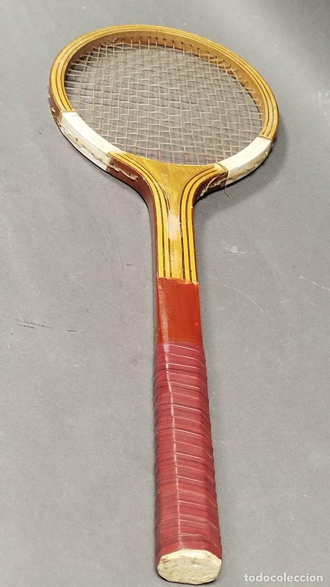 Coleccionismo deportivo: RAQUETA ANTIGUA DE MADERA - Foto 6