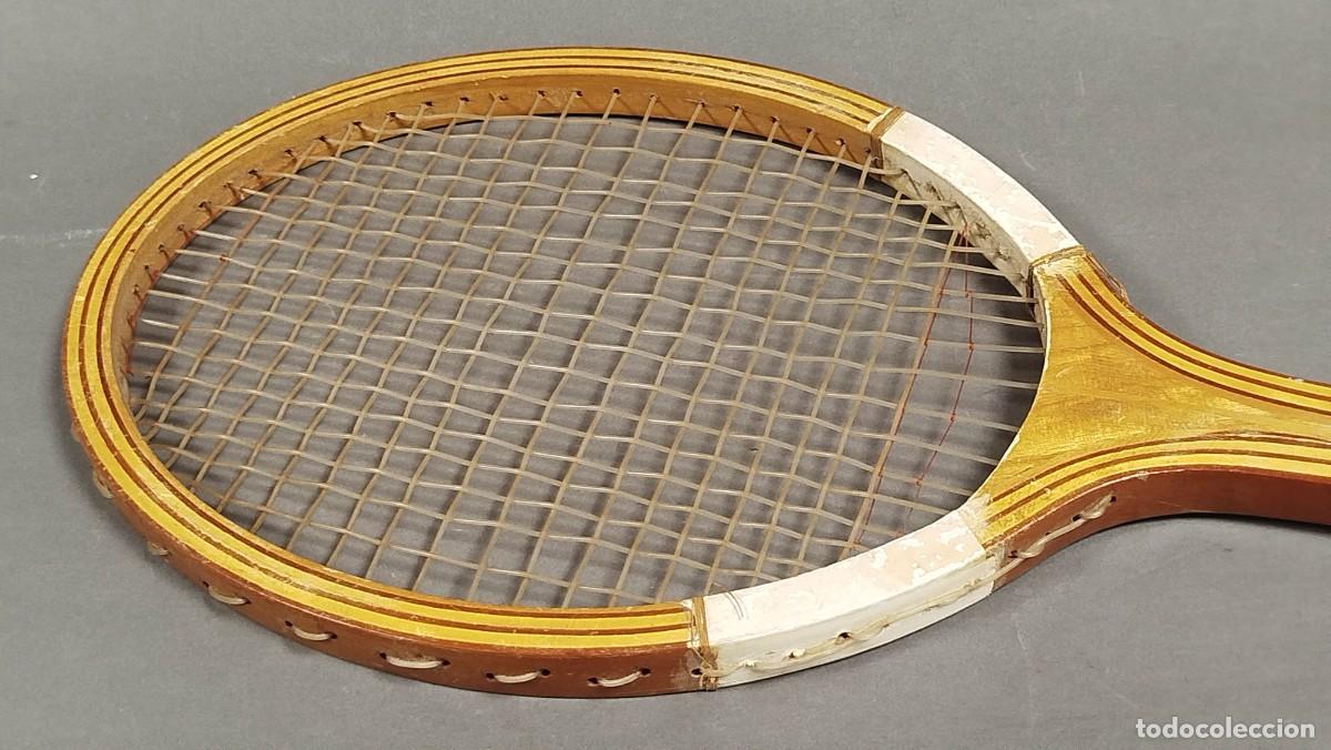 Coleccionismo deportivo: RAQUETA ANTIGUA DE MADERA - Foto 7