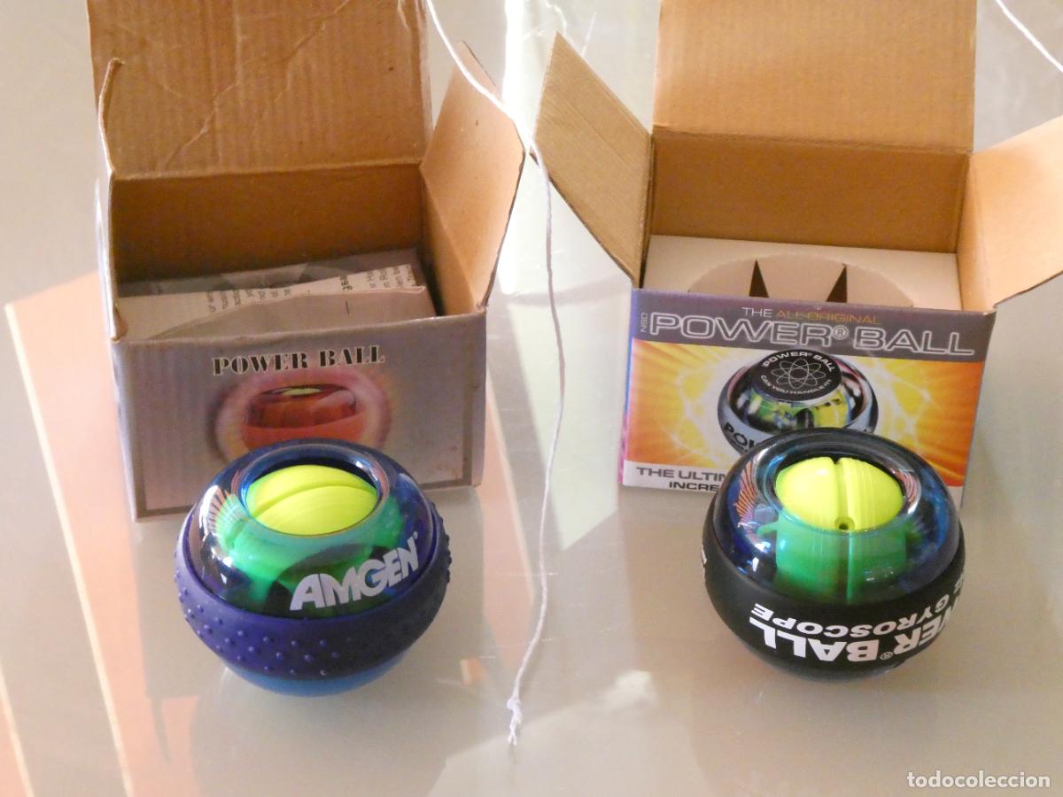 Coleccionismo deportivo: 2 POWER BALL GIROSCOPIOS. NSD 250 hz. JUEGO EJERCICIO F&Iacute;SICO BRAZO. 600GR