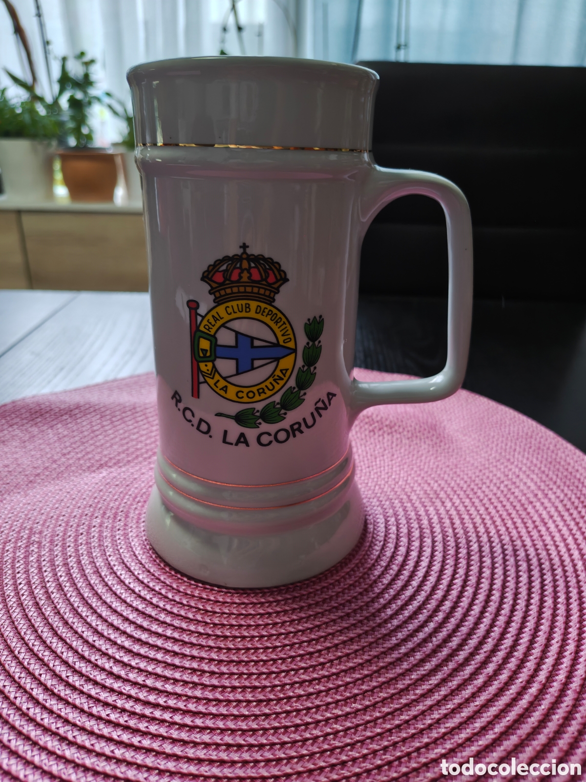 Coleccionismo deportivo: Jarra R.C.D.De La Coru&ntilde;a - Foto 2