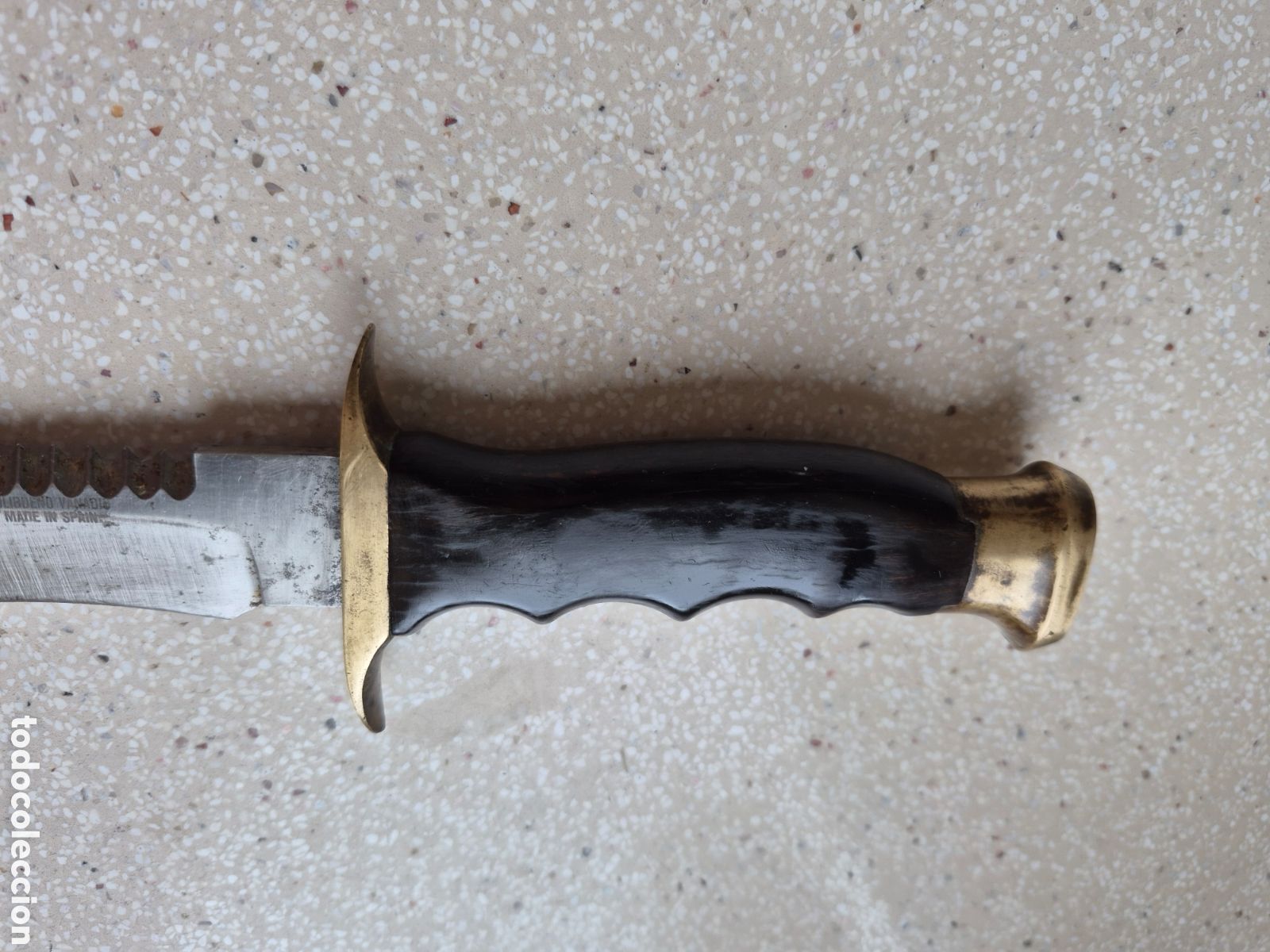Coleccionismo deportivo: Cuchillo Marca MUELA Modelo Comando COMMANDO - 26,5 cm - MOLIBDENO - VANADIO. Leer . - Foto 4