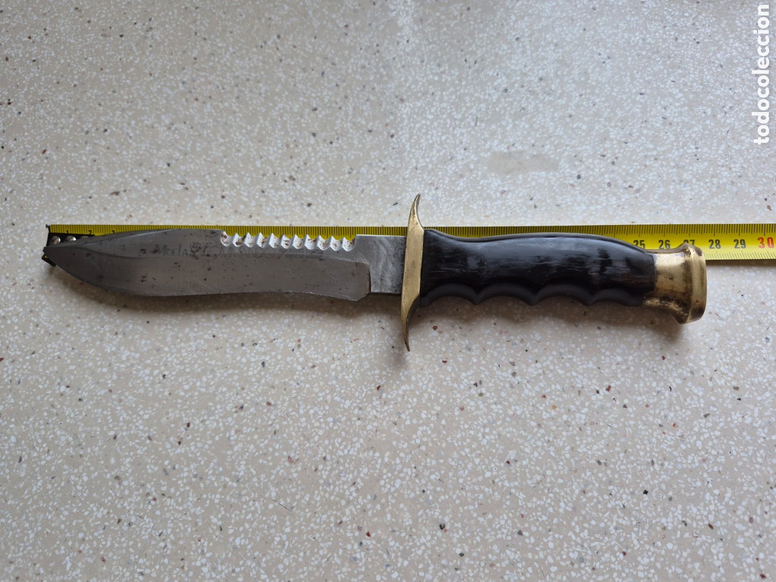 Coleccionismo deportivo: Cuchillo Marca MUELA Modelo Comando COMMANDO - 26,5 cm - MOLIBDENO - VANADIO. Leer . - Foto 9