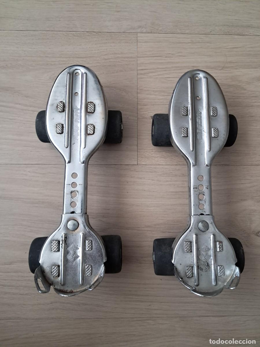 Coleccionismo deportivo: Patines Sanchesky Veloz A&ntilde;os 70 Hierro Decoraci&oacute;n.