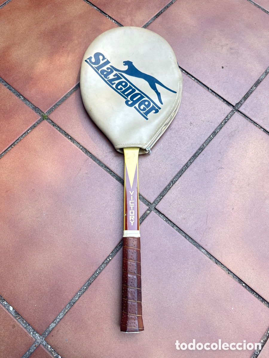 Coleccionismo deportivo: ANTIGUA RAQUETA DE MADERA SLAZENGER