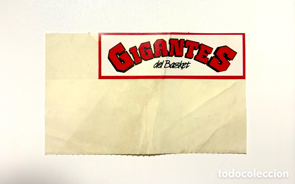 Coleccionismo deportivo: Pegatina gigantes del basket a&ntilde;os 8o