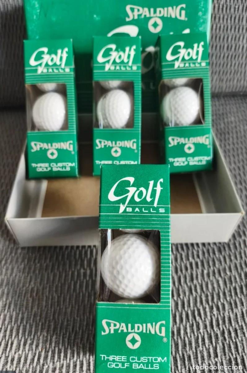 Coleccionismo deportivo: Caja Vintage Pelotas de Golf Spalding USA A&ntilde;os 70 - 12 Uds Nuevas Sin Usar.