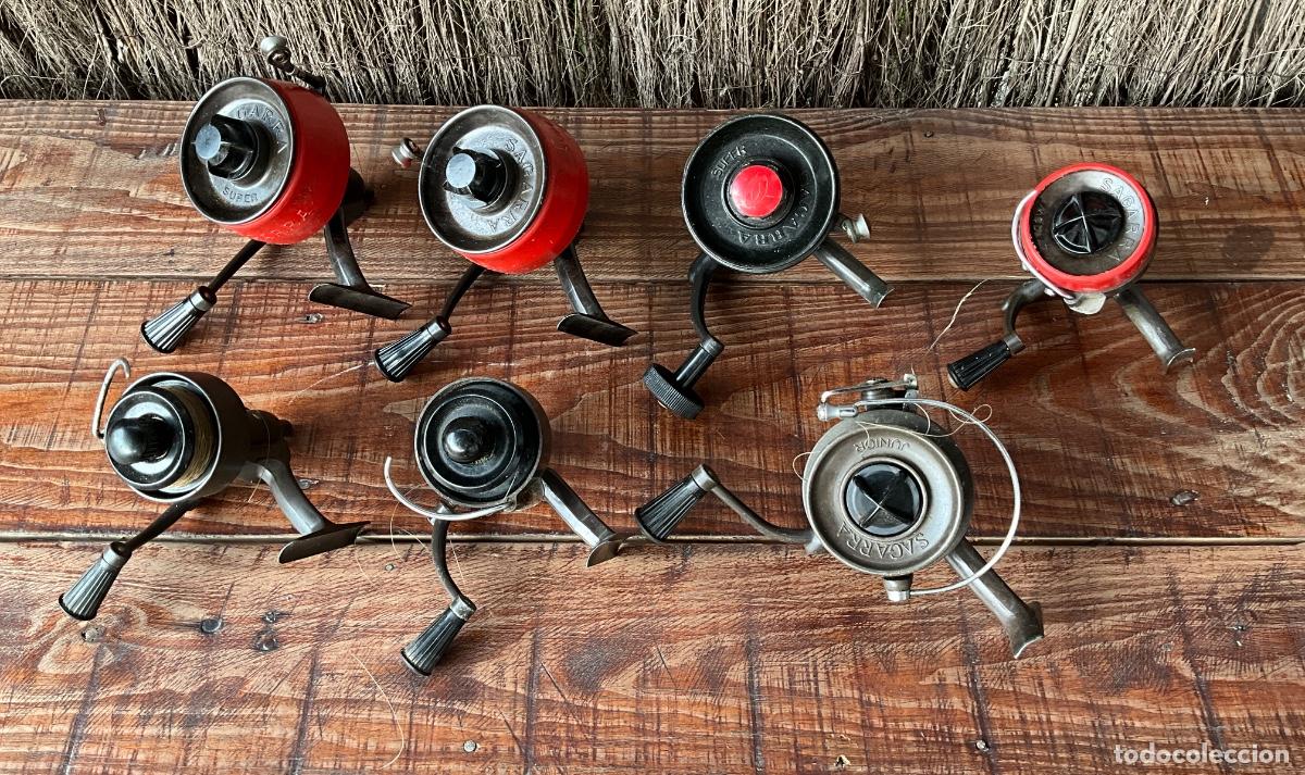 Coleccionismo deportivo: GRAN LOTE DE CARRETES DE PESCA SEGARA Y SUPER SEGARRA- VARIOS MODELOS -SUPER-47-JUNIOR- ETC