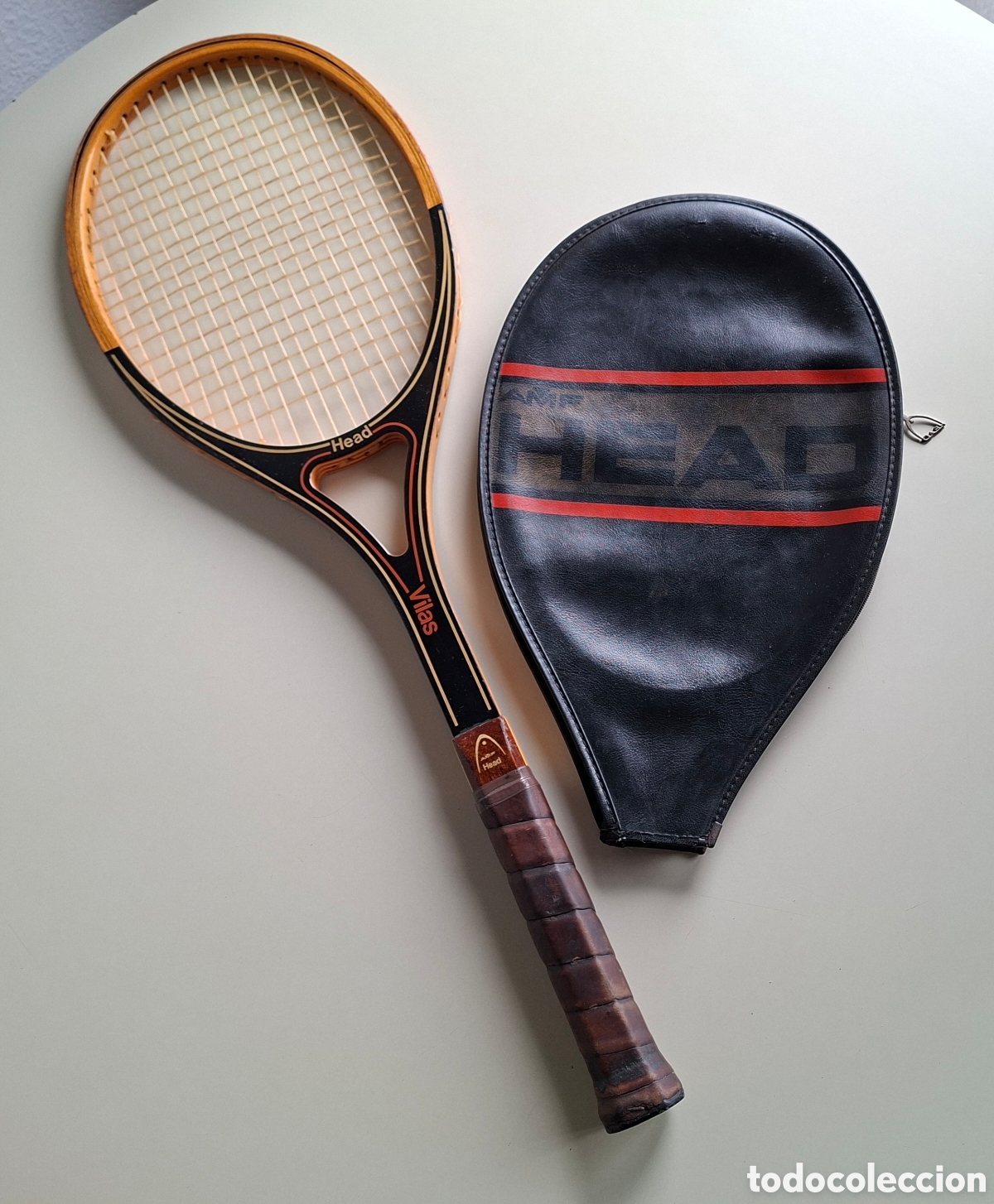 Coleccionismo deportivo: RAQUETA VINTAGE HEA AMF (GUILLERMO VILAS) CON FUNDA