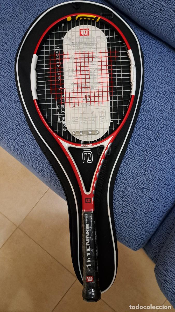 Coleccionismo deportivo: Raqueta Tenis Roger Federer Wilson Six One Ncode - Foto 2