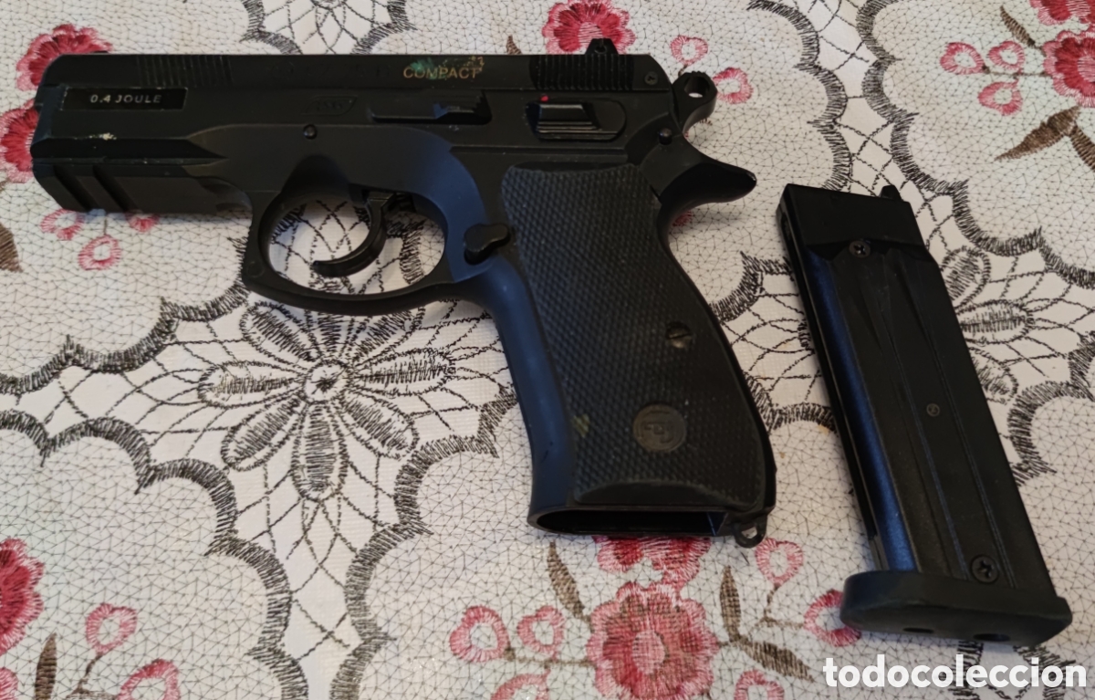 Coleccionismo deportivo: Pistola CZ 75 D Compact ASG - Foto 5