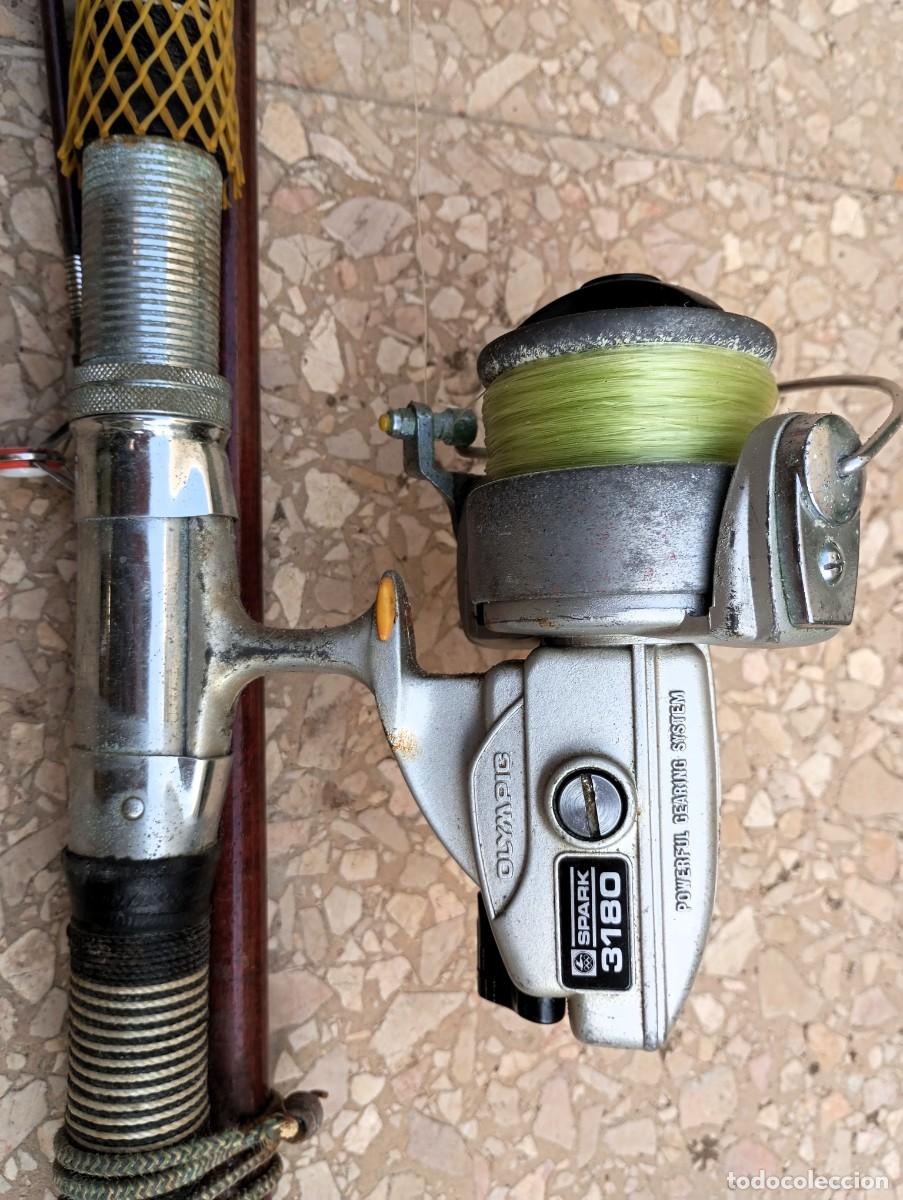 Coleccionismo deportivo: ca&ntilde;a de pescar extensible con carrete