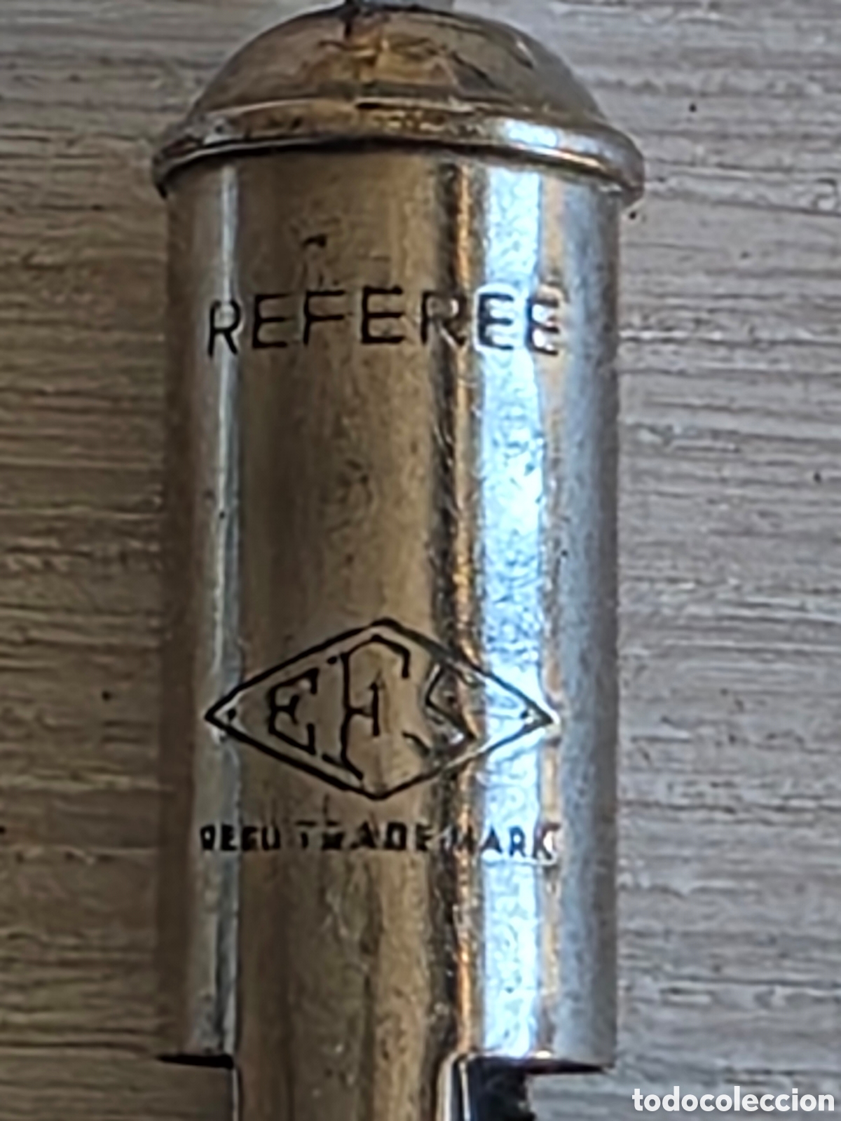 Coleccionismo deportivo: Silbato de &Aacute;rbitro - Referee - EFS Trade Mark - Foto 2