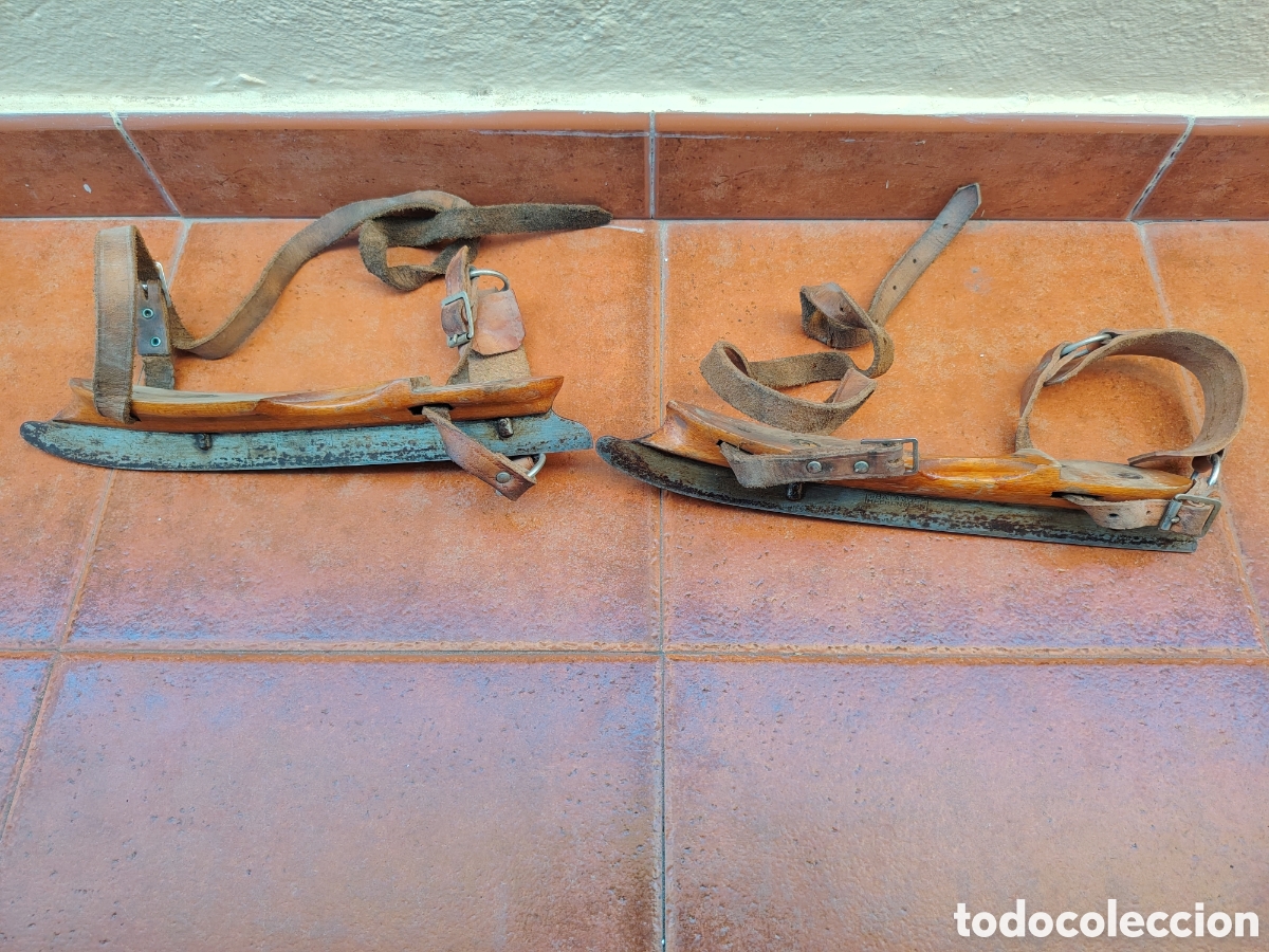 Sports collectibles: ANTIGUOS PATINES PARA EL HIELO HOLANDES