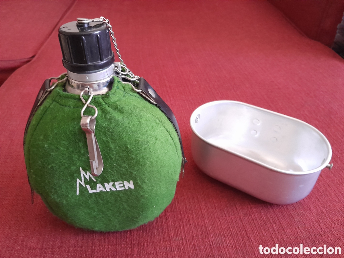 Coleccionismo deportivo: -Cantimplora LAKEN.Aluminio A&ntilde;os 80 - Foto 3