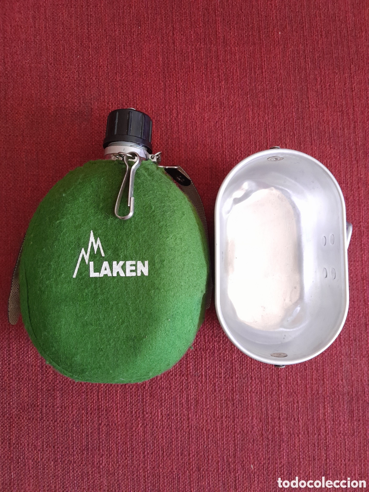 Coleccionismo deportivo: -Cantimplora LAKEN.Aluminio A&ntilde;os 80 - Foto 5