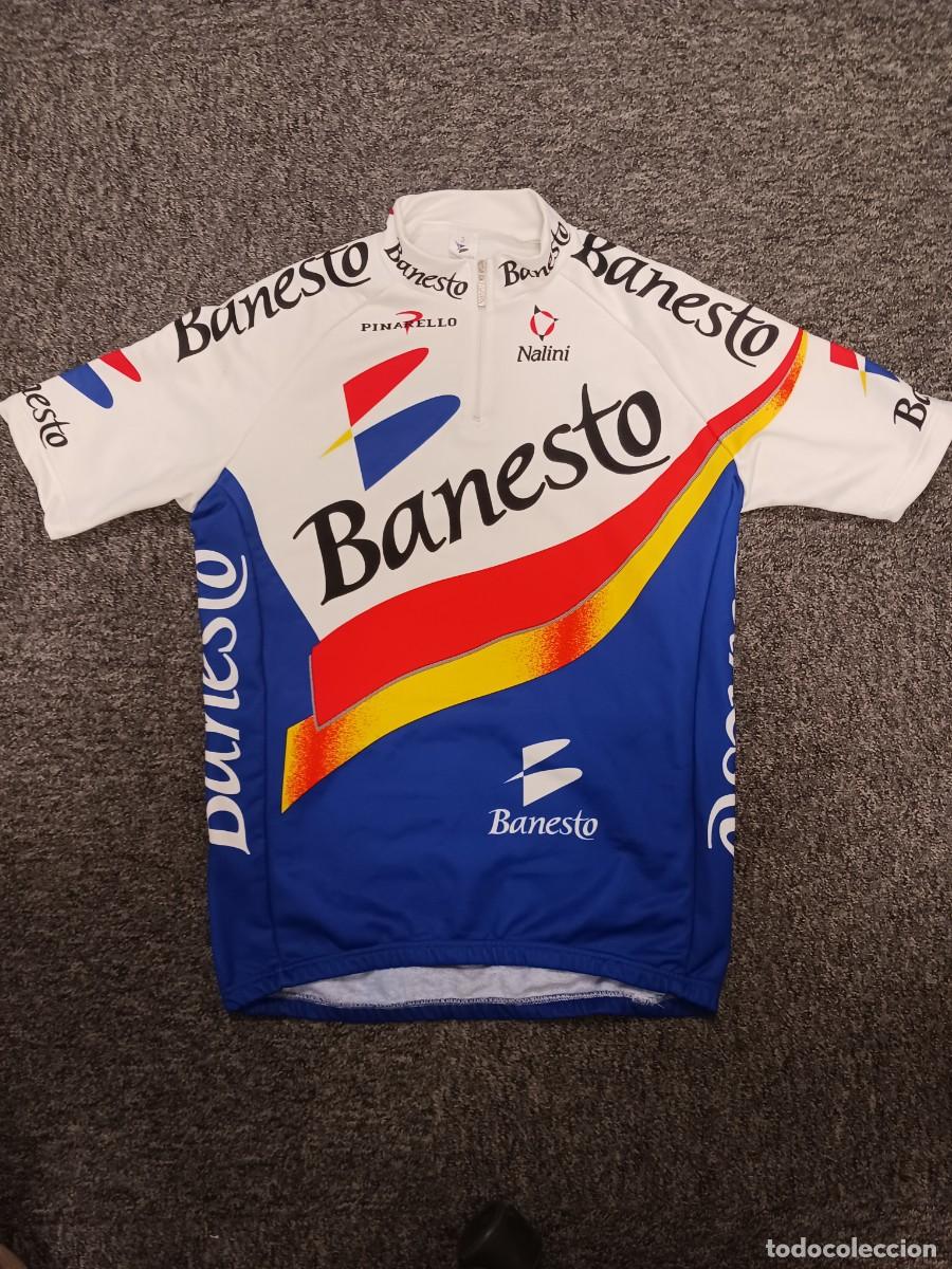 Sports collectibles: Maillot ciclista Banesto. Nalini. Pinarello. A&ntilde;o 2000.