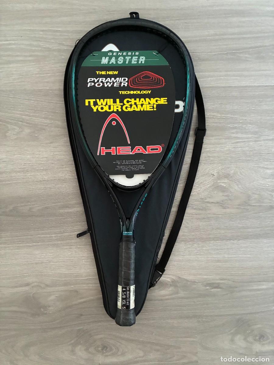 Coleccionismo deportivo: Raqueta HEAD Genesis Master OS &rdquo;Pyramid Power&rdquo; (1990s) - NUEVA SIN ENCORDAR (Deadstock) + Funda
