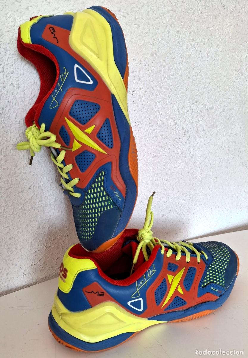 Sports collectibles: Zapatillas P&aacute;del Talla 46 Drop Shot Conqueror JMD Juan Mart&iacute;n D&iacute;az 30 cm suela espiga