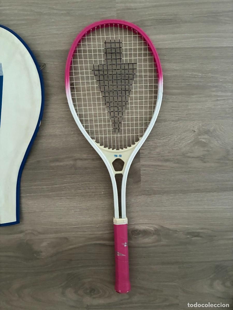 Coleccionismo deportivo: Raqueta Tenis Vintage COMUNDO'SA TM-50 Rosa Fl&uacute;or (A&ntilde;os 90) + Funda Original