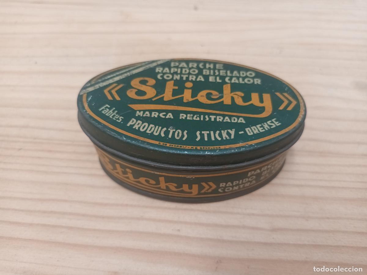 Coleccionismo deportivo: ANTIGUA CAJA PARCHE BISELADO STICKY. ORENSE. Galicia. Andreis Badalona