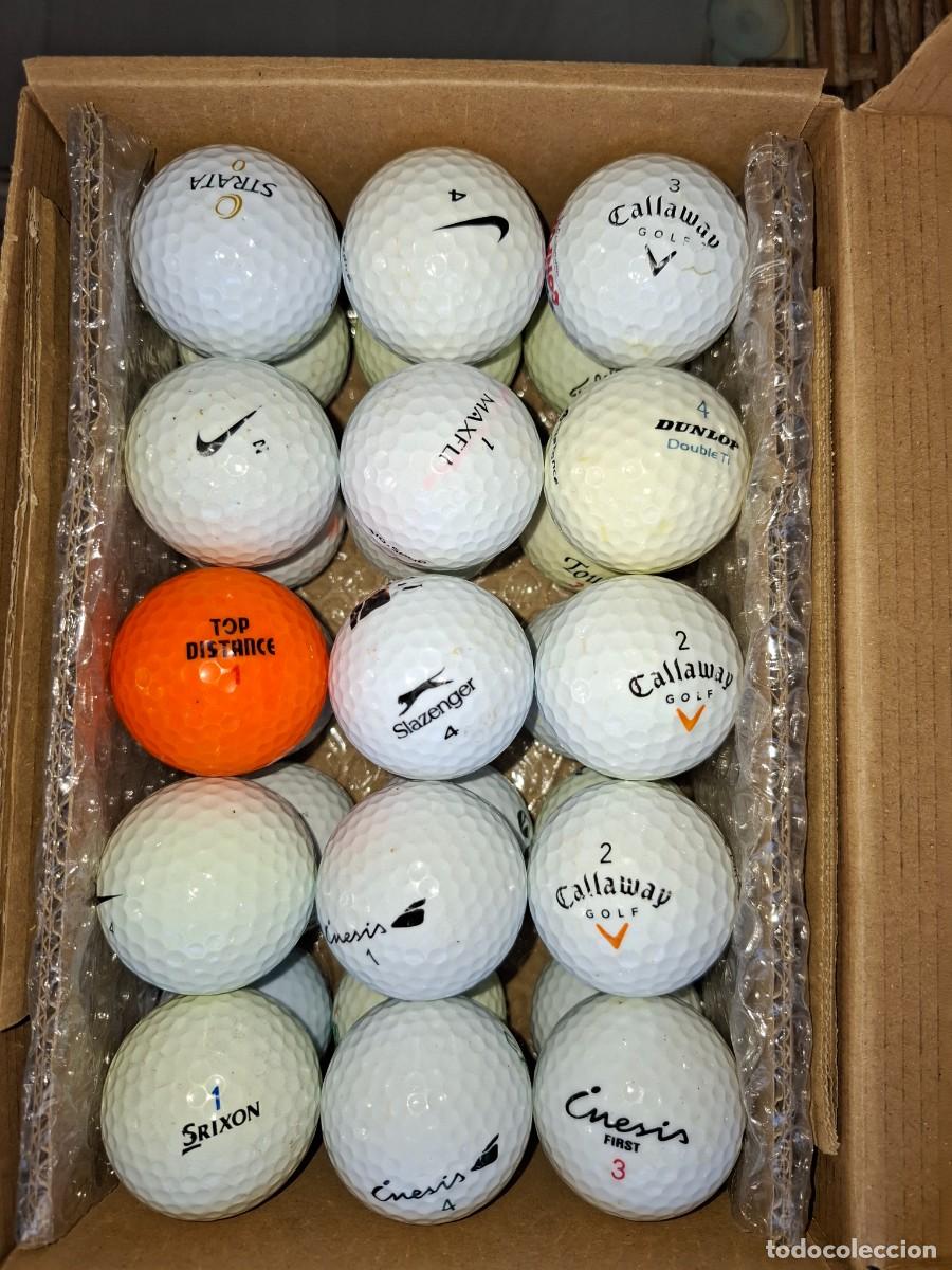 Coleccionismo deportivo: Lote de 30 bolas de golf usadas en magnifico estado