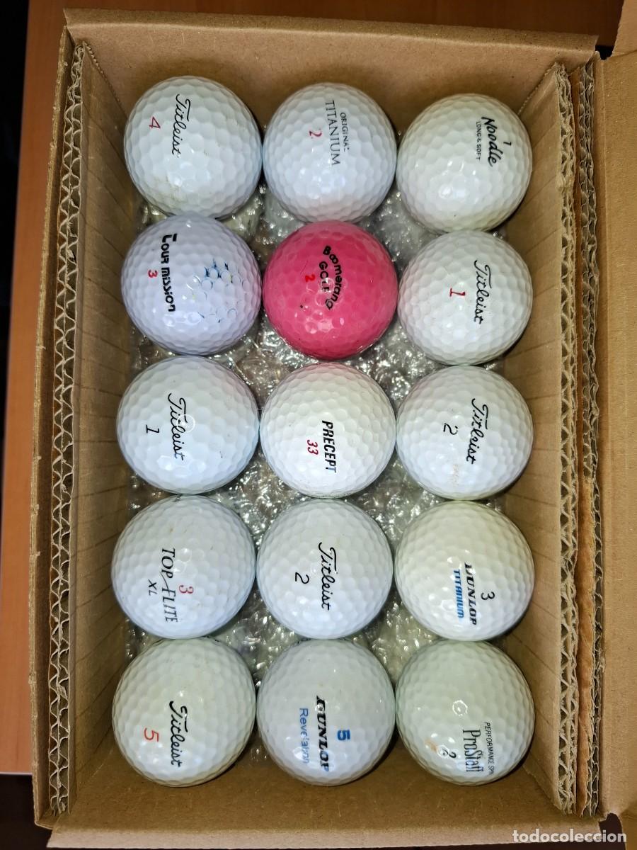 Coleccionismo deportivo: Lote de 30 bolas de golf usadas en magnifico estado
