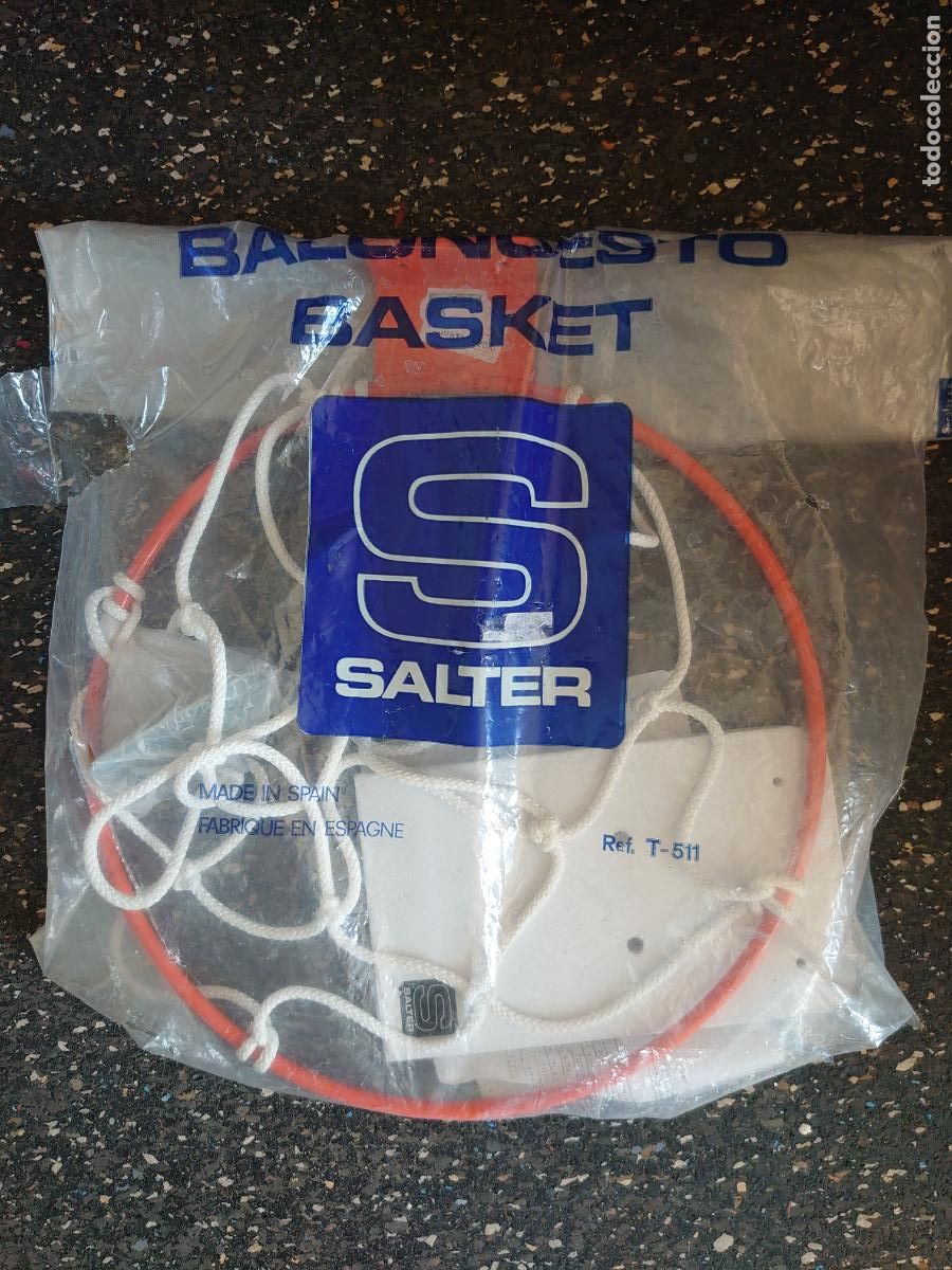 Coleccionismo deportivo: CANASTA DE BALONCESTO MARCA SALTER. A ESTRENAR. A&Ntilde;OS 80