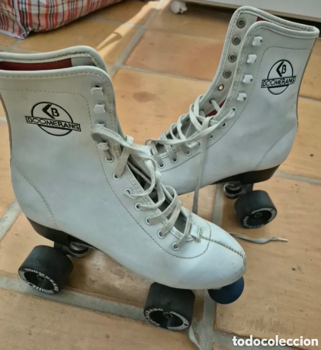 Coleccionismo deportivo: Patines Boomerang A&ntilde;os 90 Blancos talla 39