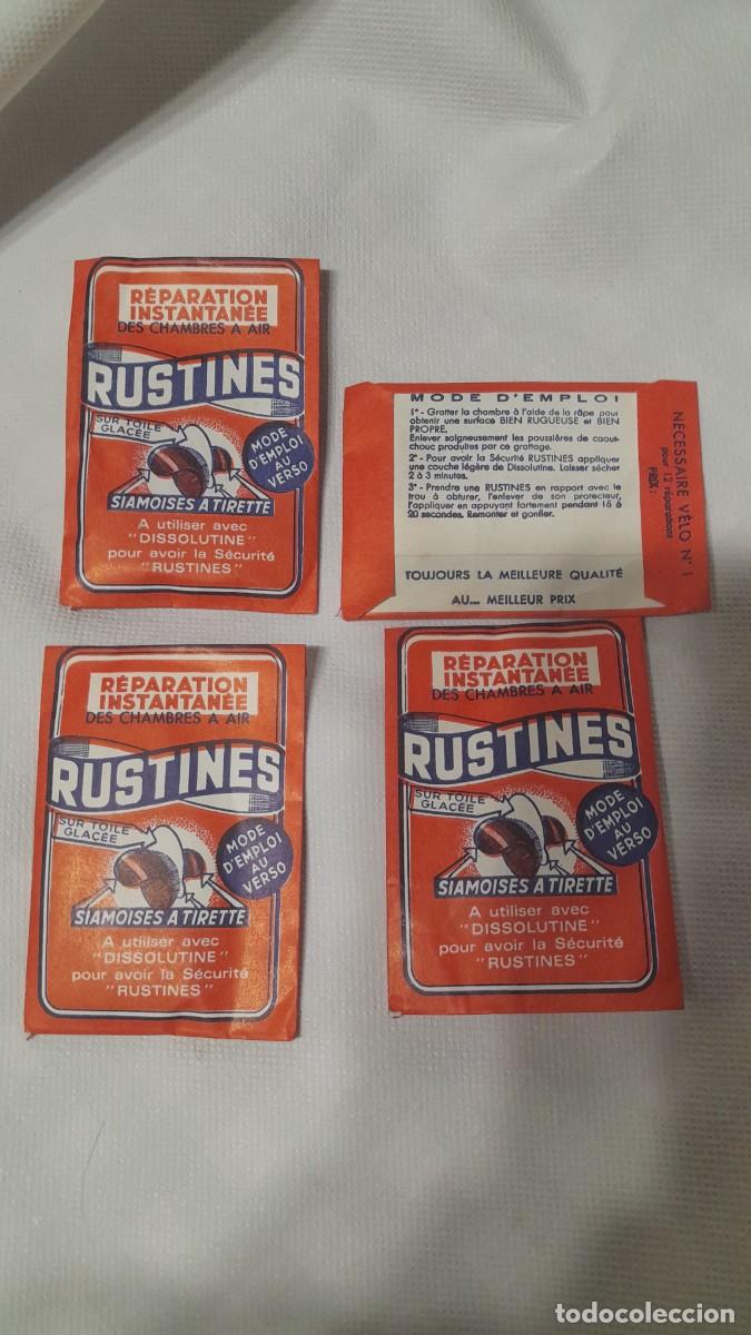 Coleccionismo deportivo: Lote Sobres Parches Bicicleta Vintage Rustine N.O.S. (Siamoises a Tirette) - A&ntilde;os 60/70